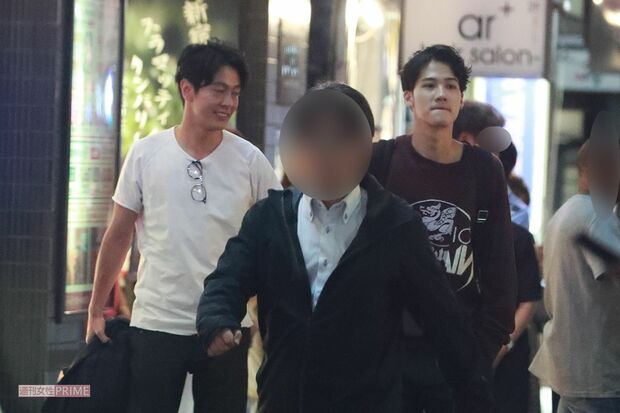 '19年、ドラマ『ストロベリーナイト・サーガ』の打ち上げに参加した中林大樹と葉山奨之