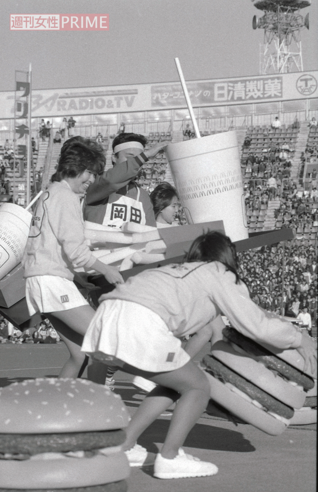 1986年、NPBプロ野球運動会で奮闘する岡田彰布氏