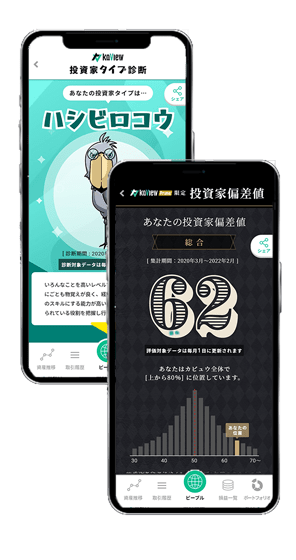 投資実績などを他投資家と比較し支え合えるオリジナルのコンテンツ