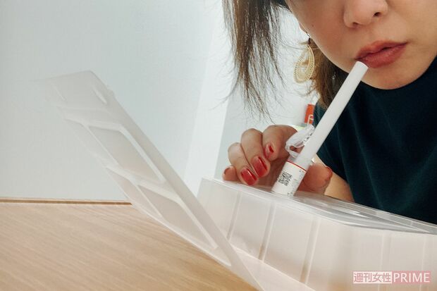 唾液採取って初体験。注射とかの恐怖が一切ないのがいいね