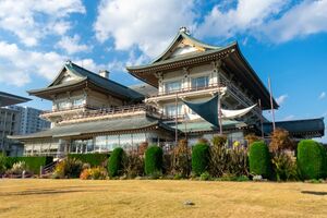 映画『国宝』の劇中で歌舞伎座の外観として使われた、びわ湖大津館