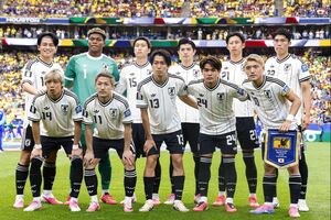 ブラジル戦に臨んだ日本代表イレブン　写真／共同通信