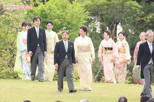 2025年4月22日、天皇、皇后両陛下の主宰で開かれた「春の園遊会」