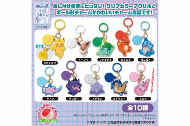 5月25日から発売を開始している『ポケモンカラーマスコット』（公式サイトより）
