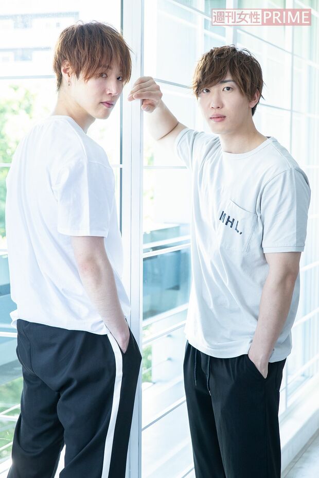 (左)ルイ、(右)サンウ　撮影／廣瀬靖士