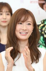 ドラマ『奪い愛、夏』囲み取材での松本まりか（'19年8月）