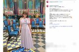 肩が開いたセクシーなドレス姿を披露（本人インスタグラムより）