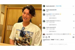 坂本がアップしたお茶目な写真（本人インスタグラムより）