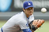 2025年6月29日、投手として復帰後3度目の登板をした大谷翔平（共同通信）