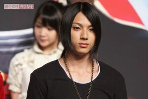 山田裕貴（2011年6月、映画『仮面ライダーオーズ』『海賊船隊ゴーカイジャー』制作発表会見）