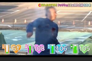 三宅健とIMP.のドッキリ企画で“銃声”に倒れる演者（現在は非公開となった『TOBE』公式YouTubeより）