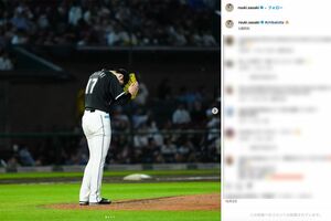 10月2日、自身初の二桁勝利を投稿した佐々木朗希には、ファンから温かい言葉が（公式インスタグラムより）