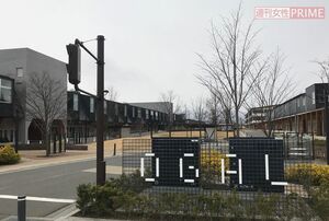 オガールは、東京ドーム2個分の敷地に広がる。天気のいい日には親子連れでいっぱいに