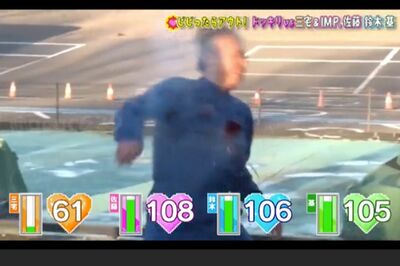 三宅健とIMP.のドッキリ企画で“銃声”に倒れる演者（現在は非公開となった『TOBE』公式YouTubeより）