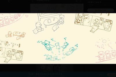 宇多田ヒカルの公式Xには、直筆と思われる「くまちゃん」のイラストが