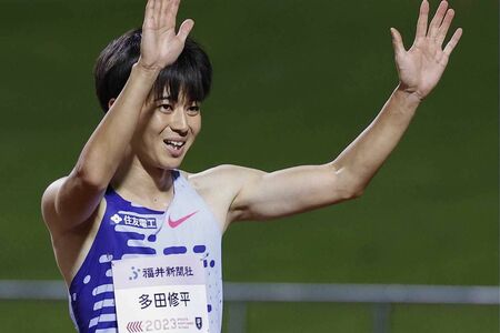 陸上男子・元日本代表の多田修平　写真／共同通信社