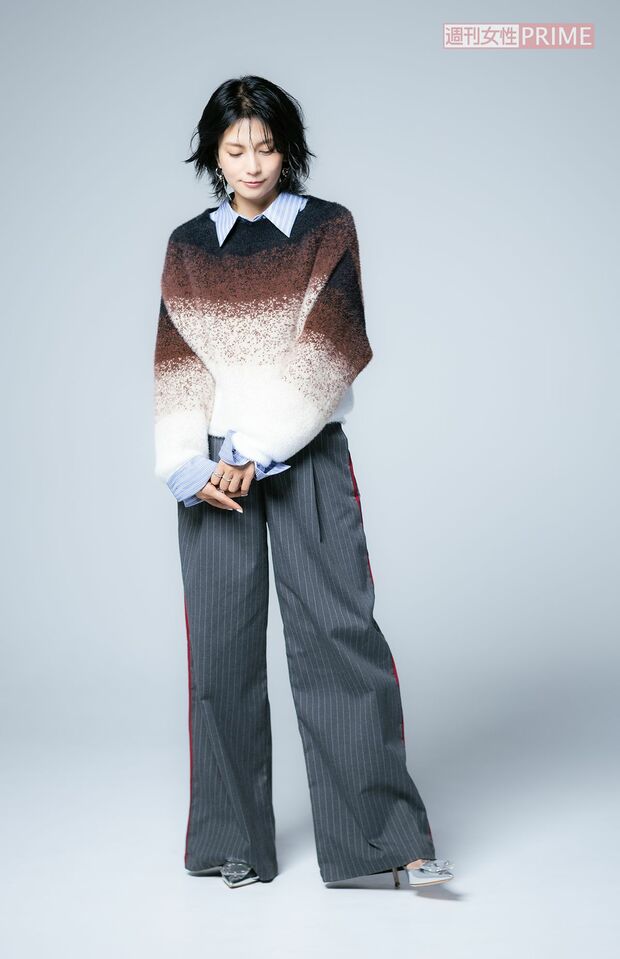 柴咲コウ　撮影／矢島泰輔　ヘアメイク／SHIGE（AVGVST）　スタイリング／柴田圭　衣装協力／JUSTINECLENQUET（THEWALLSHOWROOM）