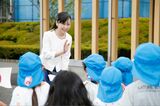 7月25日、公務に出席するため静岡県御殿場市を訪れた佳子さまは出迎えた園児に笑顔で応じられた