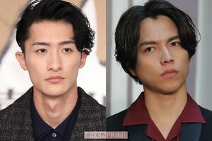 （左から）SnowMan岩本照、WEST.重岡大毅