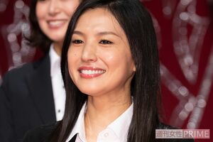 ドラマ『Ｗ県警の悲劇』試写会・記者会見での芦名星さん（'19年7月）