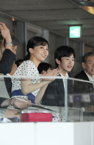 陸上の世界選手権を2人そろって観戦（2025年9月16日）