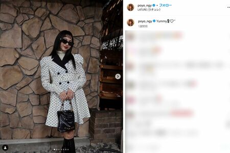 前髪パッツンで印象激変のゆきぽよ(本人インスタグラムより)