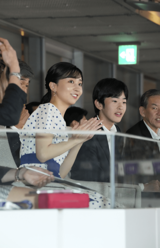 陸上の世界選手権を２人そろって観戦（2025年9月16日）