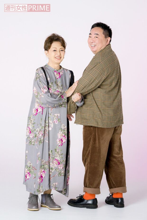 加賀まりこ・塚地武雅　撮影／伊藤和幸