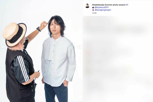 真田広之と手塚理美の息子である、手塚日南人(本人のインスタグラムより)