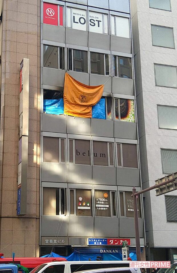 火災があった大阪市北区のビル