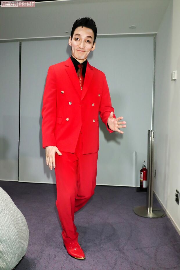 主演舞台『アルトゥロ・ウイの興隆』の取材会にて（'20年）　撮影／佐藤靖彦