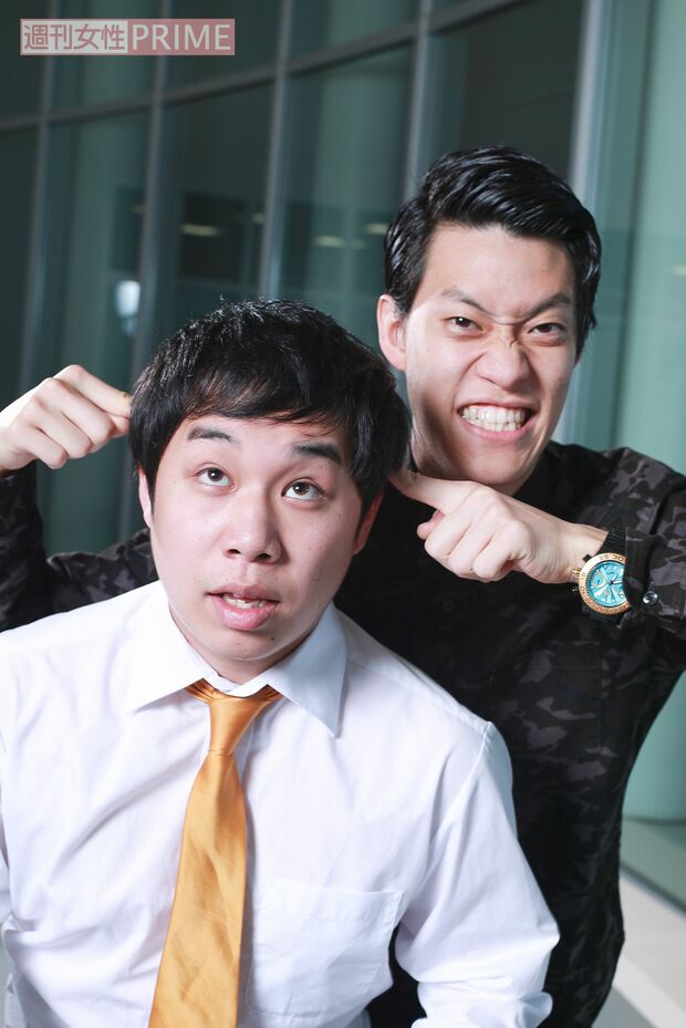 霜降り明星 写真左／せいや（25歳・ボケ）、右／粗品（24歳・ツッコミ）。ラジオ『霜降り明星のだましうち！』(ABCラジオ)に出演中。　撮影／森田晃博