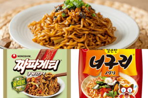 韓国で人気の袋麺『チャパゲティ』と『ノグリ』を混ぜ合わせた「チャパグリ」。アカデミー賞作品賞など受賞映画に登場したことで日本での認知度が一気に高まり、『チャパゲティ』が流行するきっかけにも