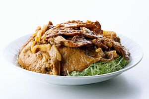 麹マリネのポークジンジャー~山盛りキャベツと~