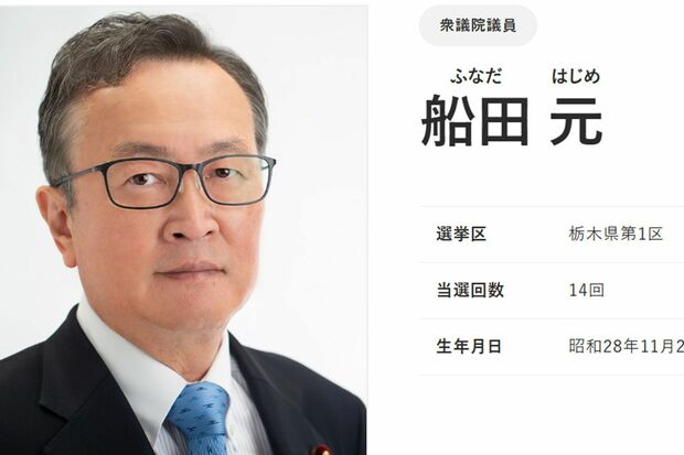 自民党の船田元衆院議員