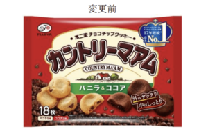 パッケージ変更前の不二家の人気商品『カントリーマアム』（公式ニュースリリースより）