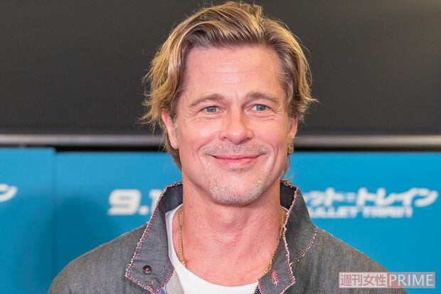 来日したブラッド・ピット（撮影／本誌写真班）