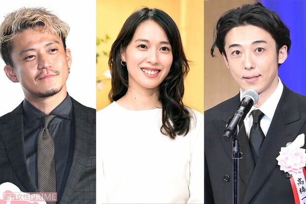 左から小栗旬、戸田恵梨香、高橋一生