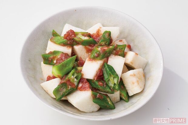 長芋とオクラの梅あえ