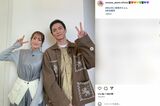 大沢あかねと高良健吾のツーショット（大沢のインスタグラムより）