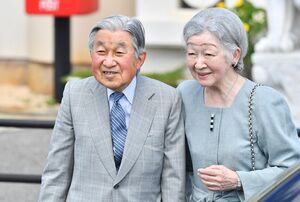 与那国空港付近では、日の丸の小旗を持った多くの地元住民に歓迎された（3月28日）