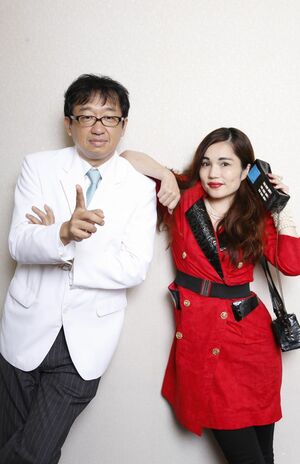 平野ノラさんと医学博士で医療ジャーナリストの森田豊先生　撮影／竹内摩耶