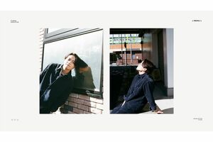 昼間のデザインの菊池風磨のFCサイト。表示される複数の写真は、高円寺で撮影されている