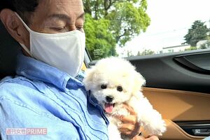 加トちゃんも、ことちゃんに癒されていました～　撮影／加藤綾菜