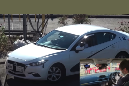 免許取得に苦戦する「スーツ」（※Youtubeチャンネル「スーツ交通」より）