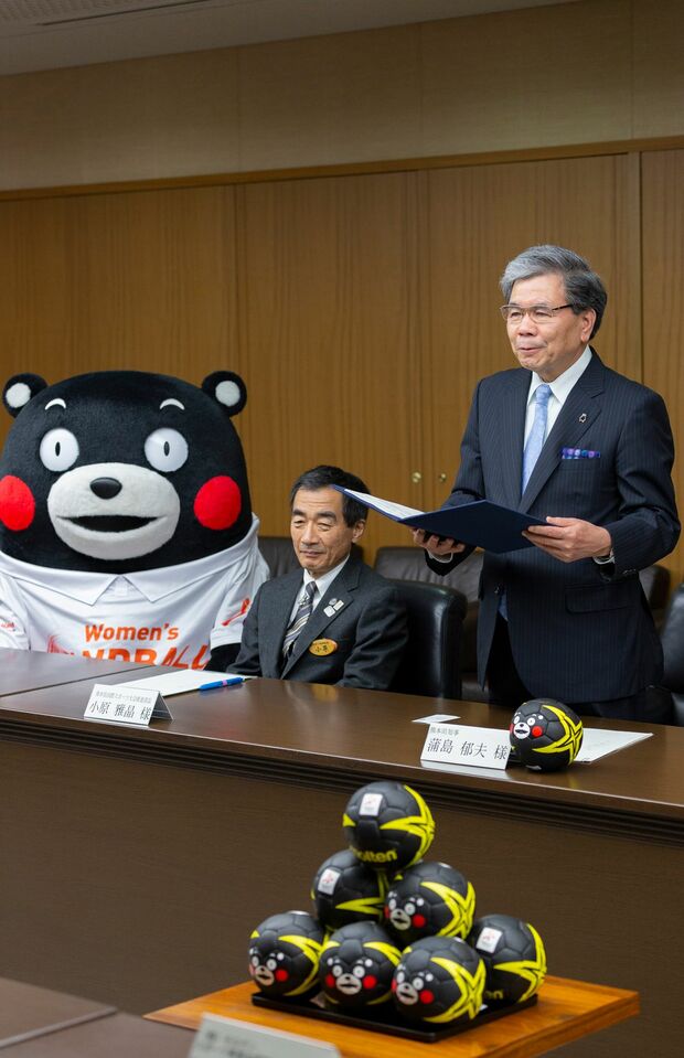 2019年、熊本で開催する女子ハンドボール世界選手権のPRにも余念がない