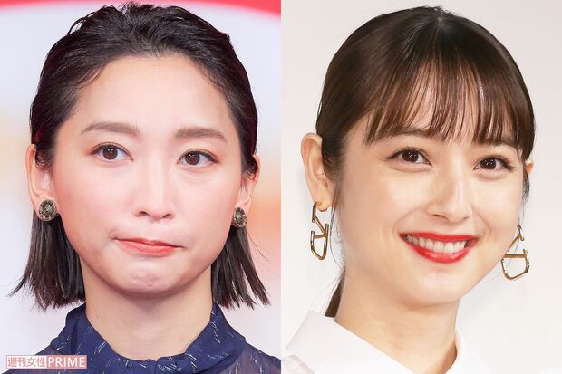 杏（左）と佐々木希（右）