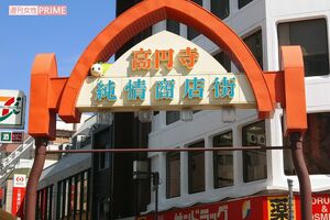 高円寺駅前の商店街