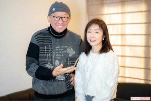 どんなときも森田豊さんを支えてくれた奥様と。「涙ひとつ見せず、しっかり支えてくれた妻に、感謝でいっぱいです! 僕が白血病患者の希望になれるよう頑張ります!」撮影/佐藤靖彦