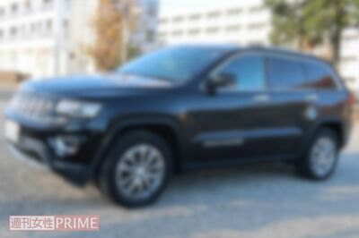 実家近所に駐車してある容疑者の車。四駆仕様で、ゴツい印象を受ける